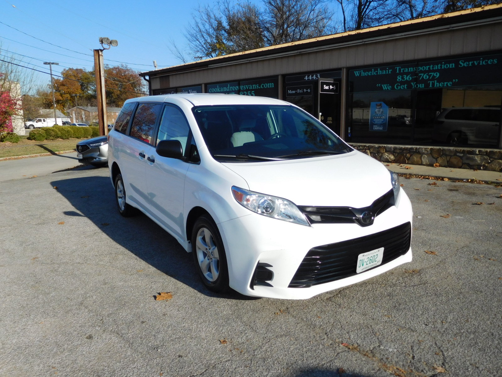 2020 Toyota Sienna VMI rear entry wheelchair van