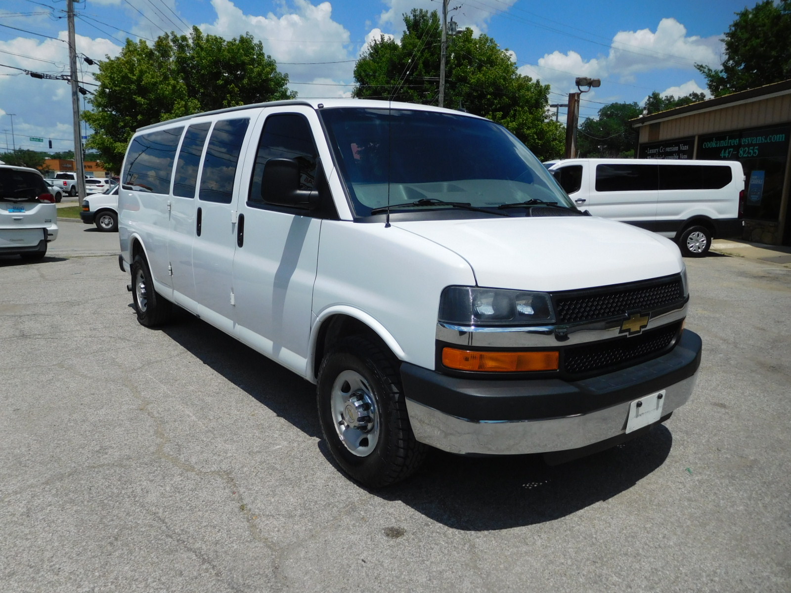 13 Chevy Express 15 passenger van