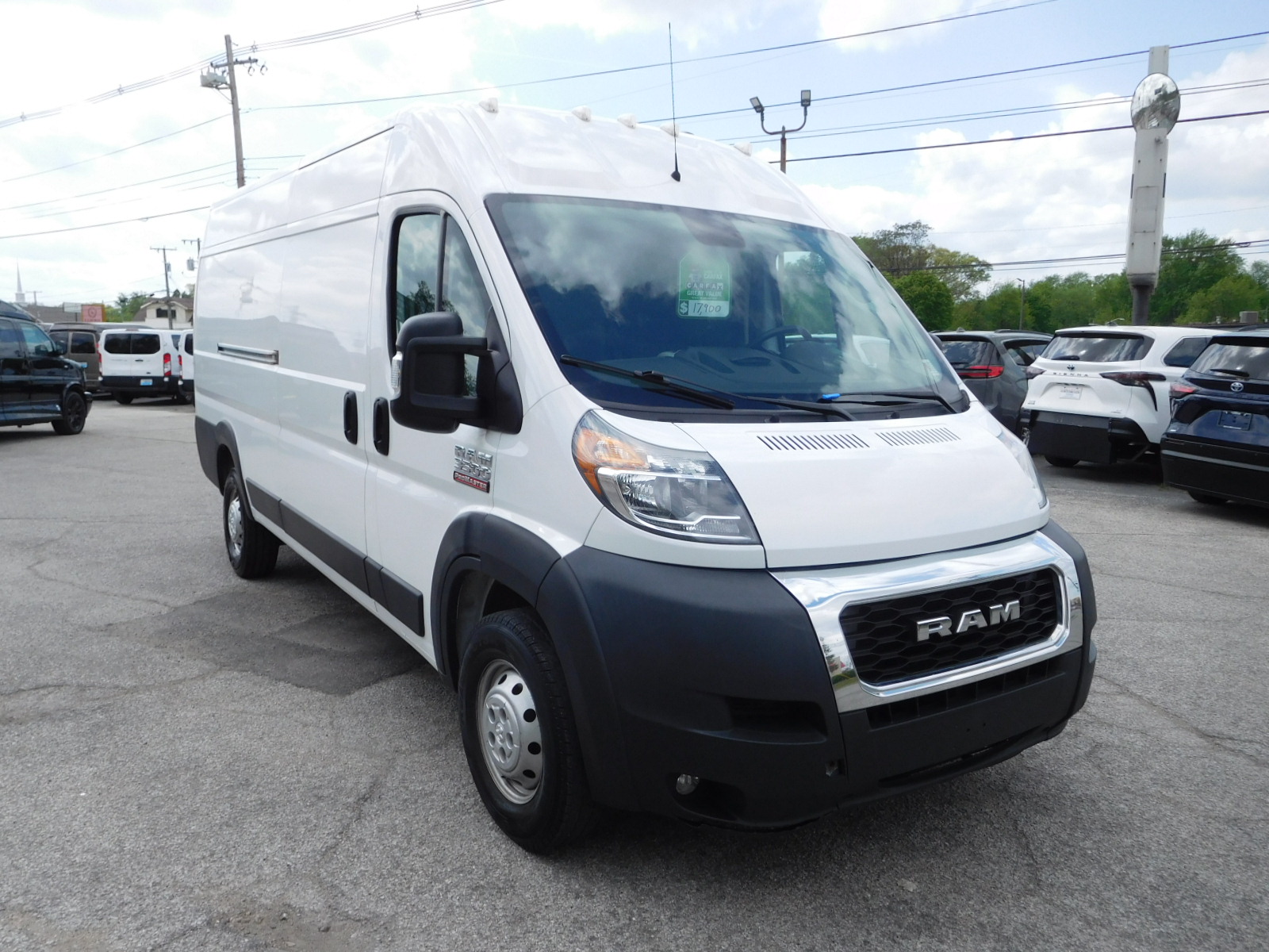 21 Ram Promaster High top XL cargo van